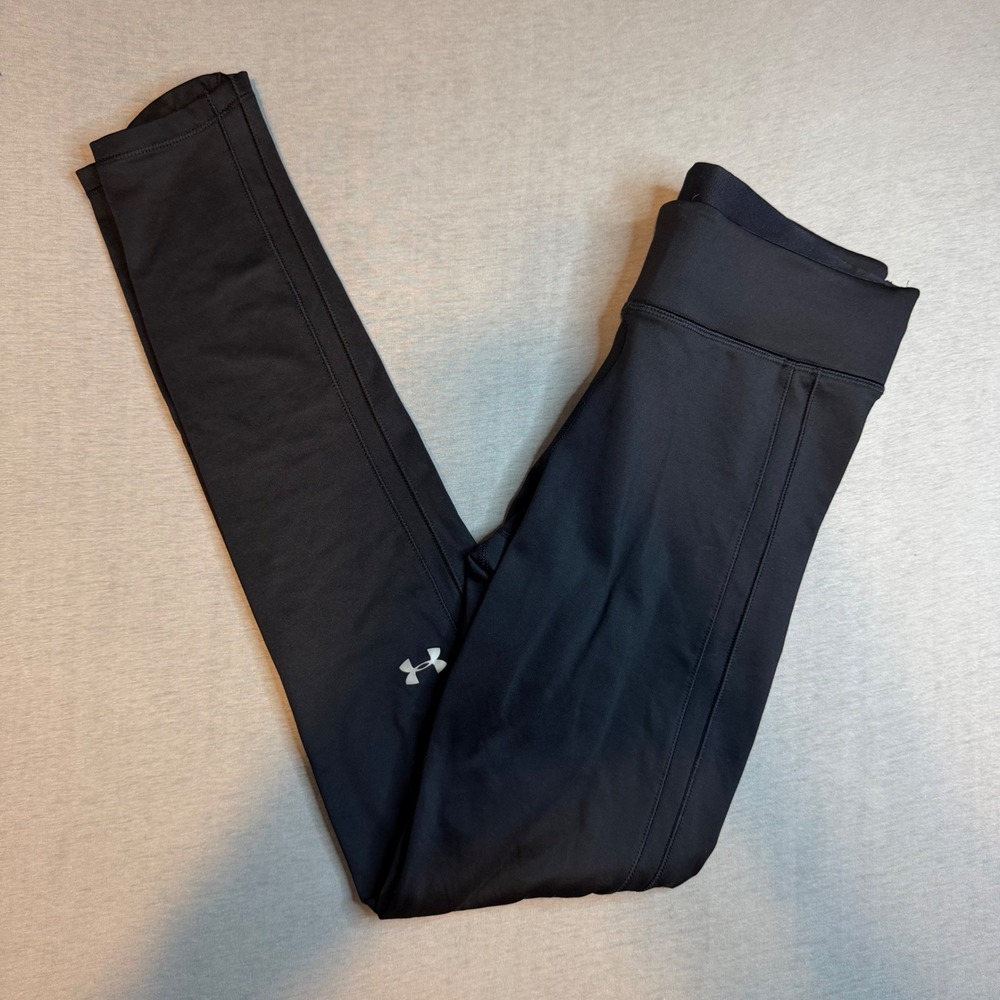 Under Armour HeatGear Black Compression Leggings Womens Small Training Tights